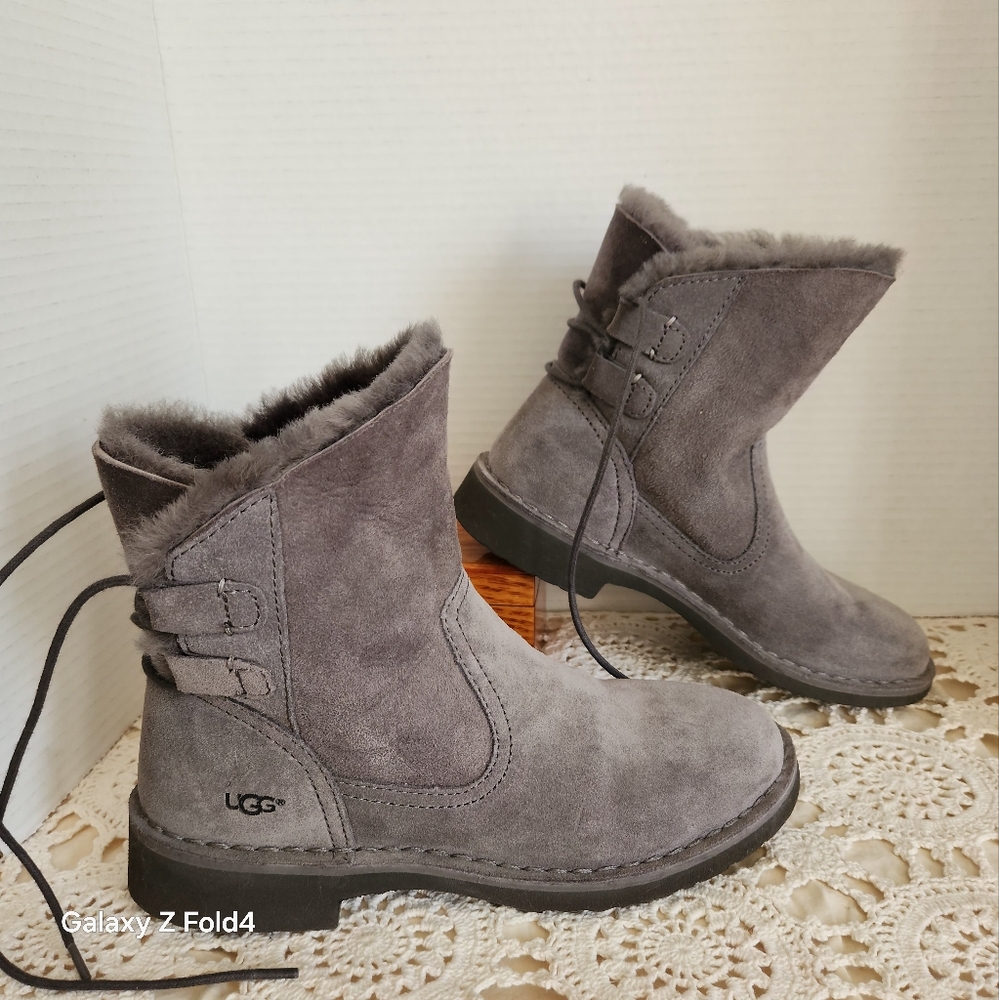 UGG Gray Ankle Boots